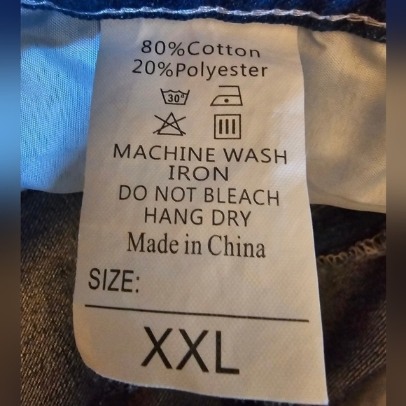 Source Unknown Distressed Seattle Seahawks Patch Straight Leg Jeans Size XXL - Picture 6 of 10